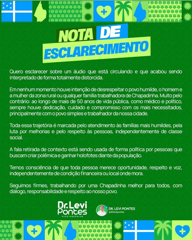 Dr. Levi rebate polêmica de áudio publicado de forma distorcida por aliados da oposição 2 IMG 20260523 WA0049